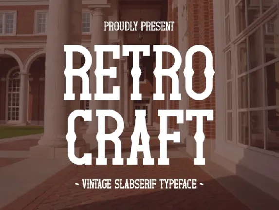 Retro Craft font