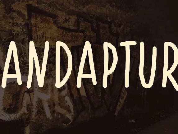 Handapture font