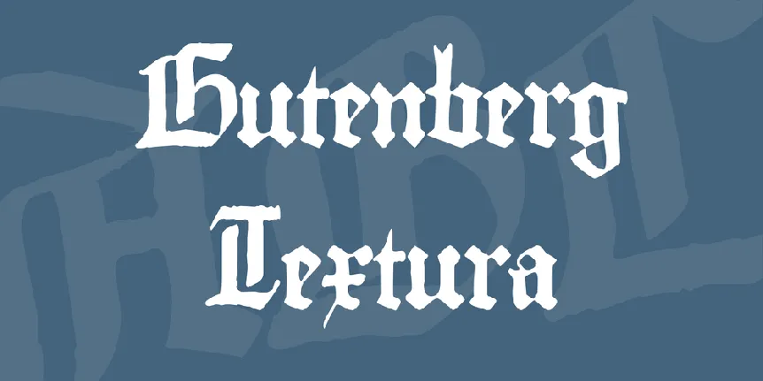 Gutenberg Textura font