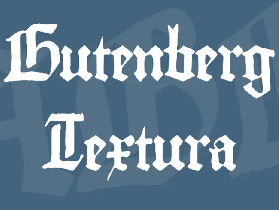 Gutenberg Textura font