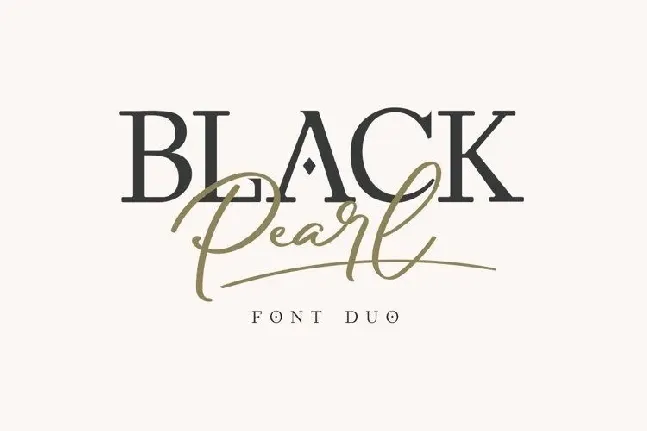 Black Pearl Duo font