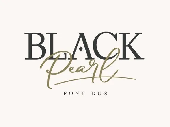 Black Pearl Duo font