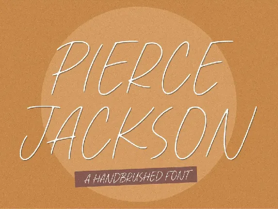 Pierce Jackson font