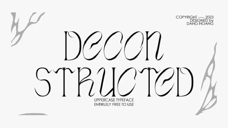 Deconstructed font