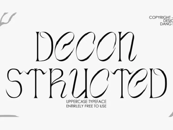 Deconstructed font