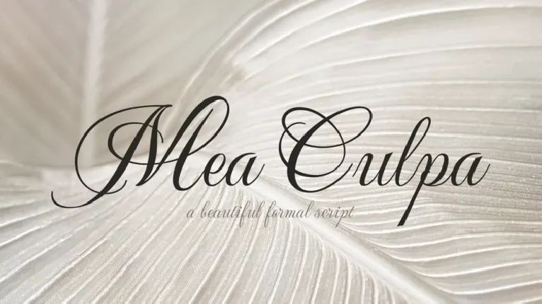 Mea Culpa font