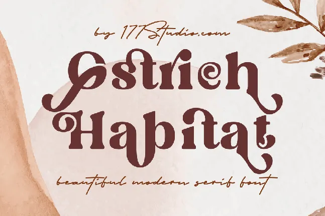 Ostrich Habitat font