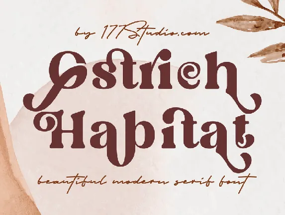 Ostrich Habitat font