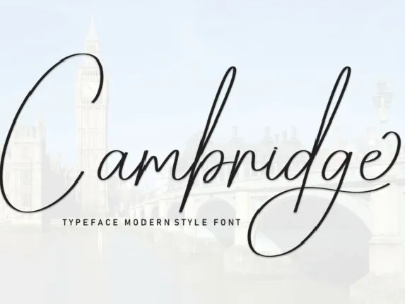 Cambridge Script Typeface font