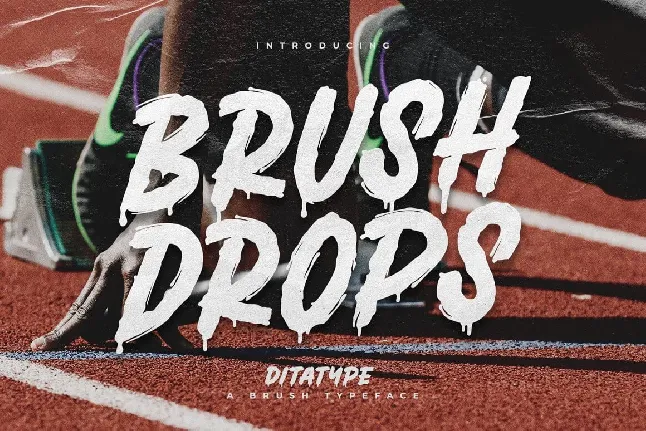 Brush Drops font