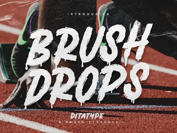 Brush Drops font