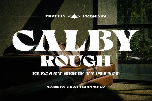 Calby Rough font