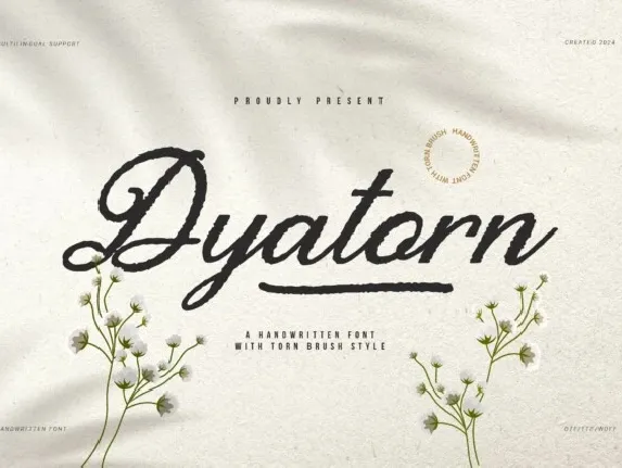 Dyatorn font