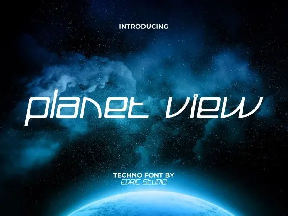 PlanetViewDemo font