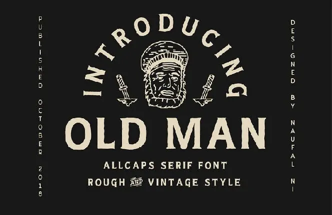 Old Man Typeface font