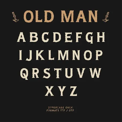 Old Man Typeface font