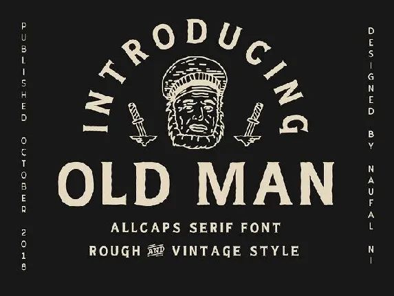 Old Man Typeface font