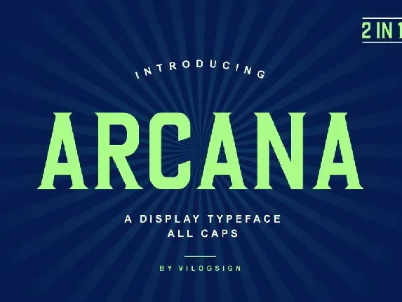 Arcana Typeface font