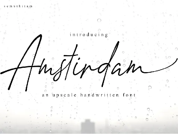 Amstirdam font