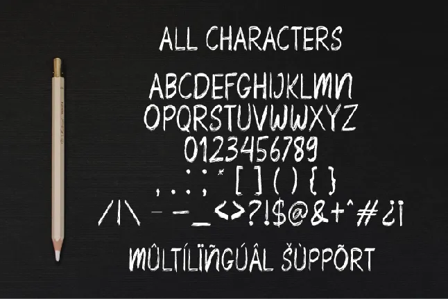 Scratch Board font