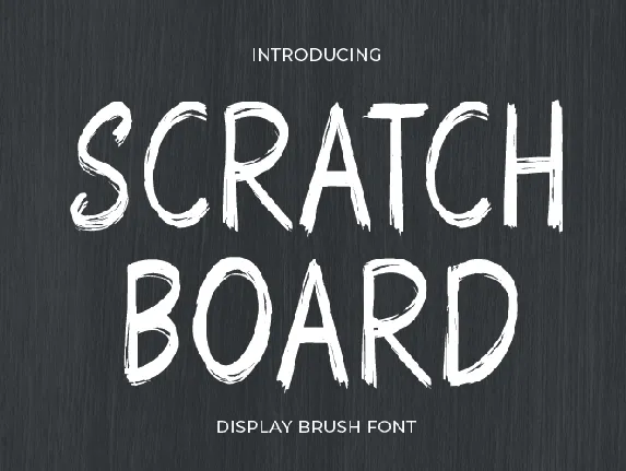 Scratch Board font