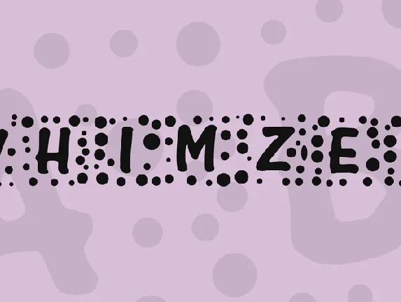 Whimzee font