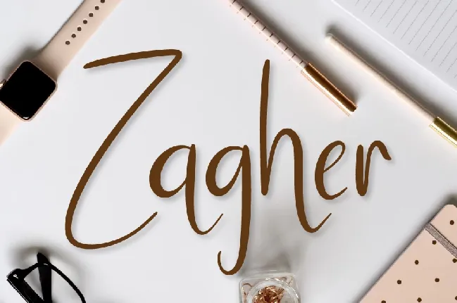 Zagher font