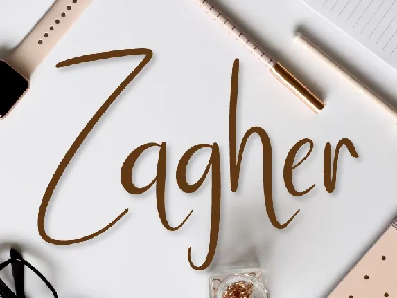 Zagher font