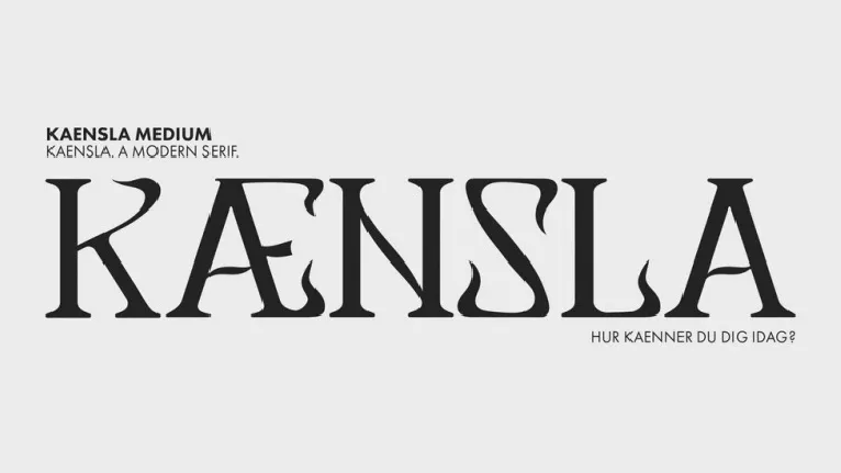 Kaensla font