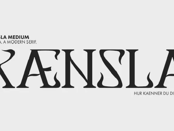 Kaensla font