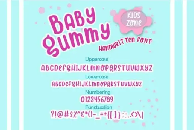 Baby Gummy Display font