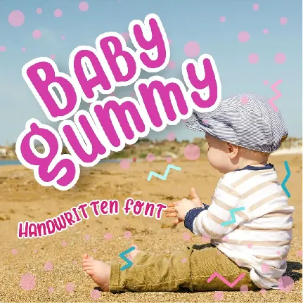 Baby Gummy Display font