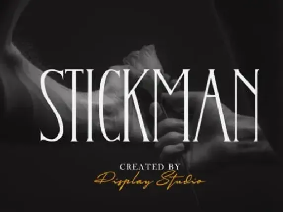 Stickman Display font