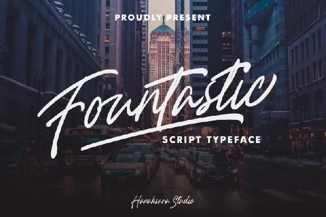 Fountastic Script font