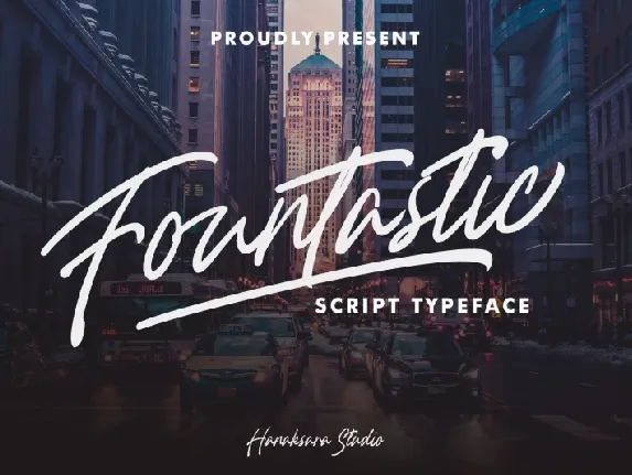 Fountastic Script font