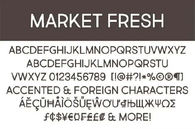 Market Fresh font