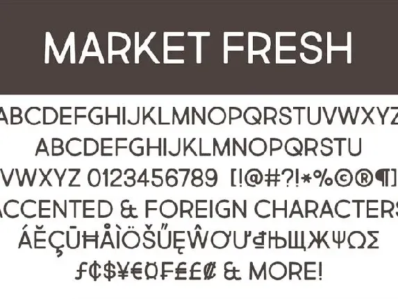 Market Fresh font