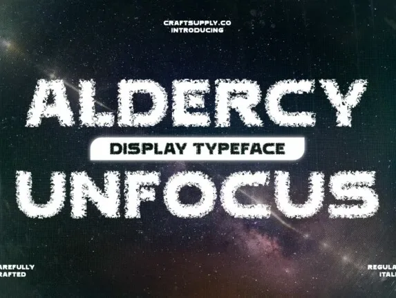 Aldercy Unfocus font