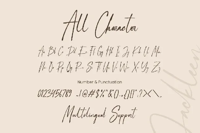 Jackleen font