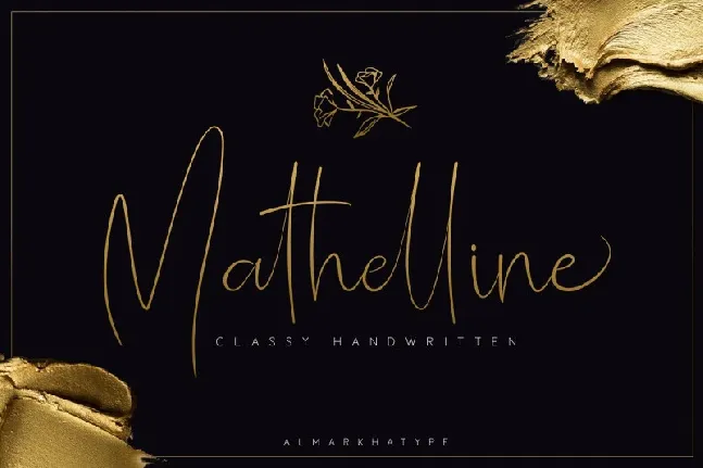 Mathelline Handwritten font