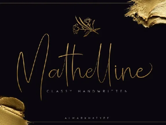 Mathelline Handwritten font