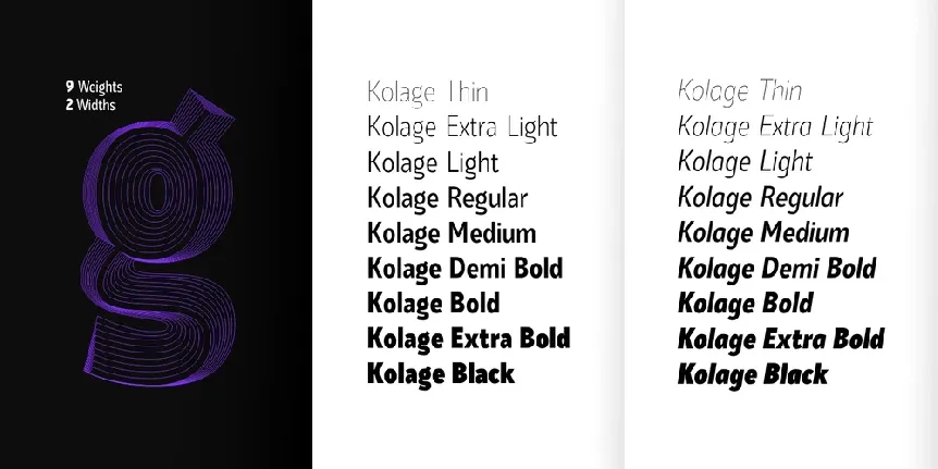 Kolage font