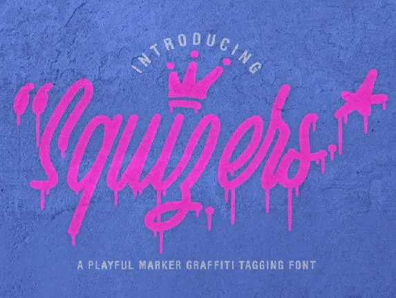 Squizers Marker Demo font