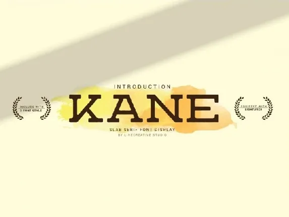 Kane Slab Serif font