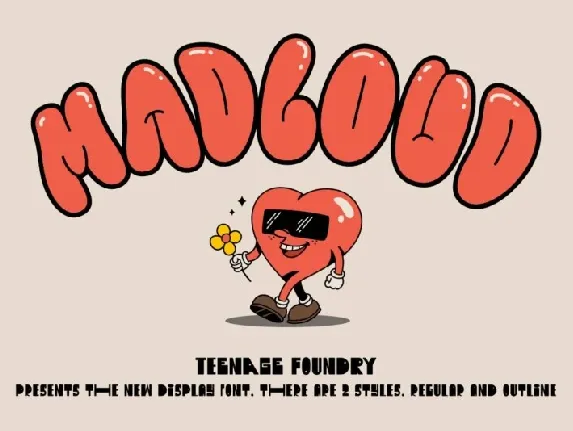 Madloud font