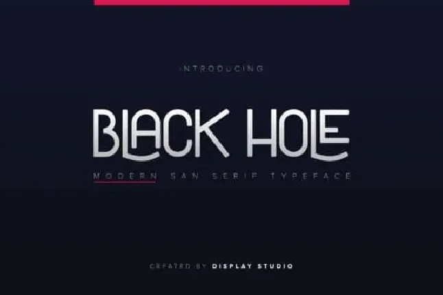 Black Hole Sans Serif font