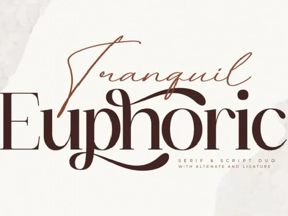 Tranquil Euphoric Duo font