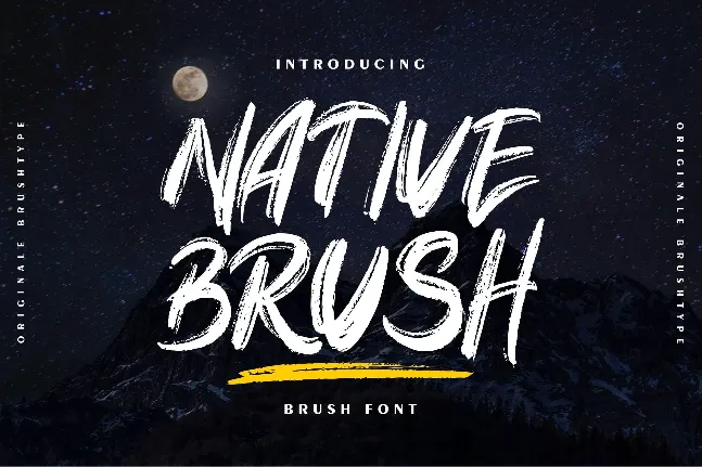 Native Brush font