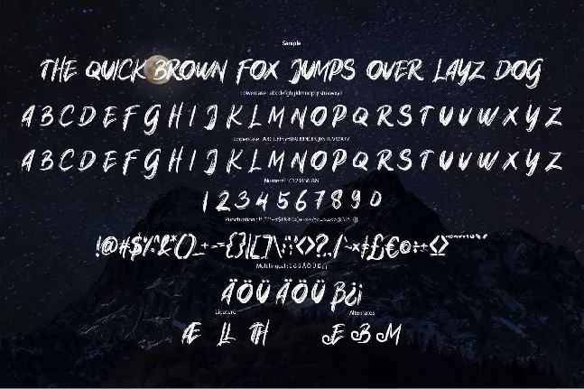 Native Brush font