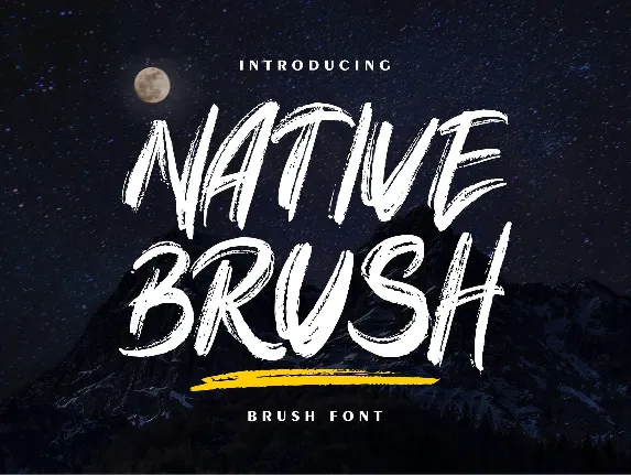 Native Brush font